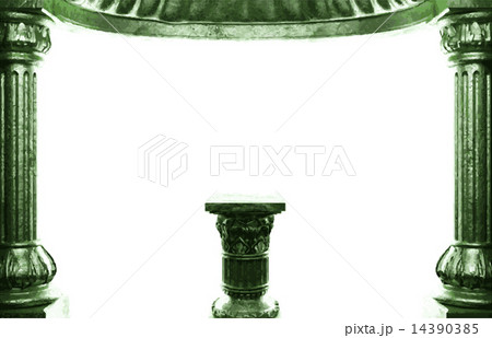 vector bronze columns and arch 14390385