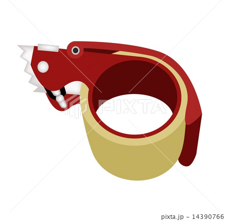 Adhesive Tape Dispenser on White Background 14390766