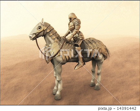 White Cavalry Stock Illustration