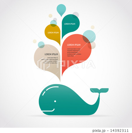 whale icon with speech bubbles 14392311