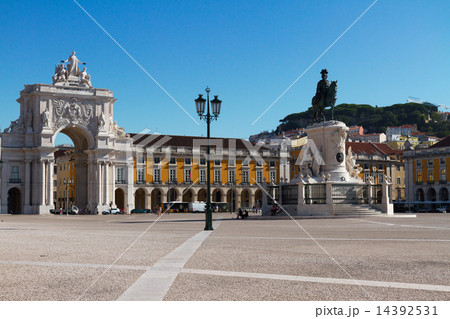 Rua Augusta Arch in Lisbon, Portugal 14392531