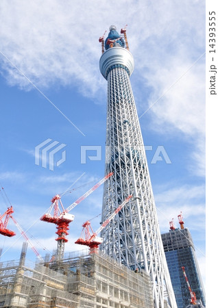 工事中の東京スカイツリー 工事中の東京スカイツリー 14393555