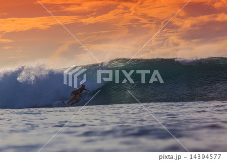 Surfer on Amazing Wave Surfer on Amazing Wave 14394577