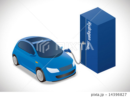 燃料電池自動車(FCV:Fuel Cell Vehicle)イラスト 燃料電池自動車(FCV:Fuel Cell Vehicle)イラスト 14396827