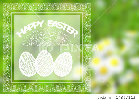 Easter background with colorful eggs 14397113