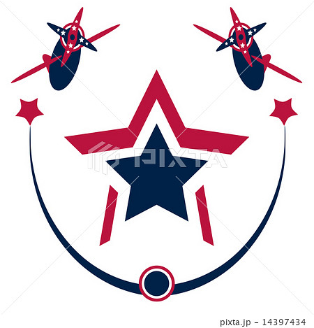 Vintage american patriotic airplanes. Vintage american patriotic airplanes. 14397434