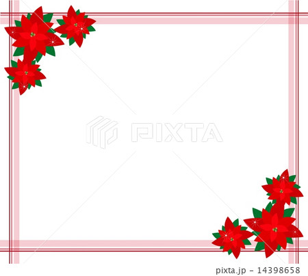 Poinsettia Flowers Forming Border Poinsettia Flowers Forming Border 14398658