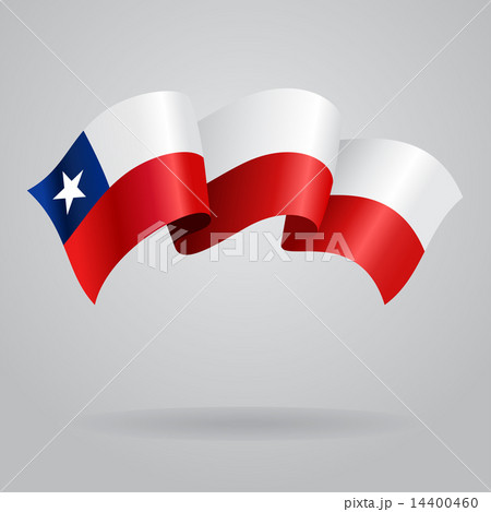 Chilean waving Flag. Vector illustration Chilean waving Flag. Vector illustration 14400460