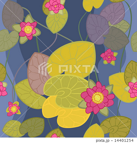 seamless pattern of a beautiful flower pink lotus 14401254