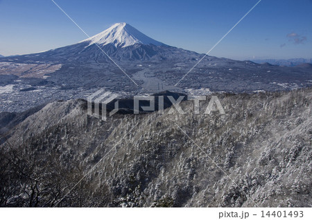 三つ峠からの樹氷と富士山 三つ峠からの樹氷と富士山 14401493