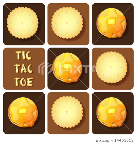 Tic-Tac-Toe of cracker and pancake Tic-Tac-Toe of cracker and pancake 14401615