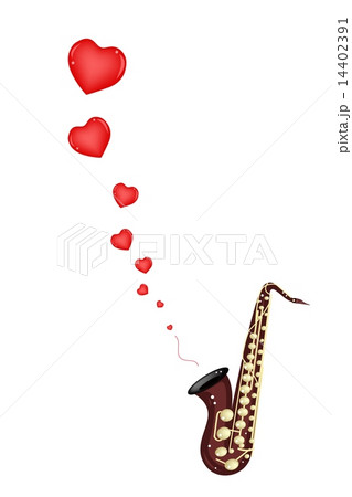 A Musical Bass Saxophone Playing Love Song 14402391