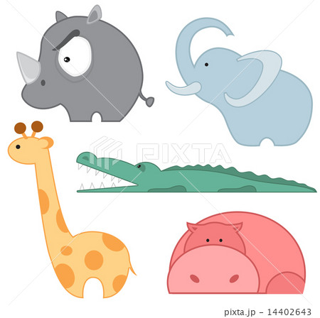 Zoo animals icon set Zoo animals icon set 14402643