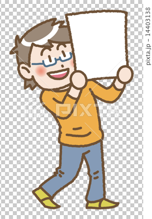 People with placards 14403138