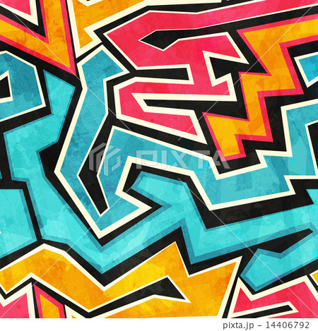 grunge graffiti seamless texture 14406792