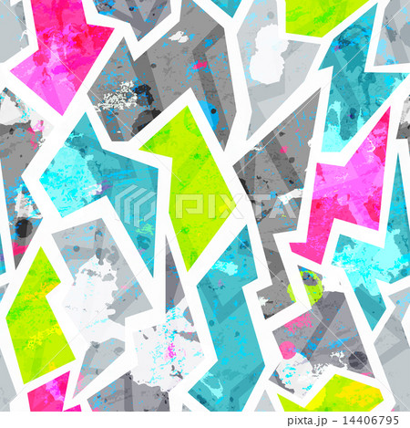 grunge seamless pattern with blots effect 14406795