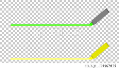 マーカーで線を引くのイラスト素材 14407614 Pixta