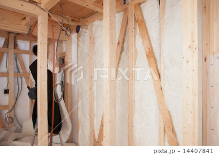 住宅建設現場 住宅建設現場 14407841