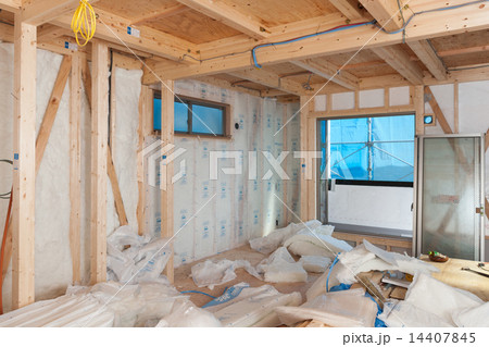 住宅建設現場 住宅建設現場 14407845
