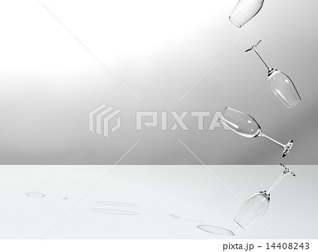 落下するグラス 14408243