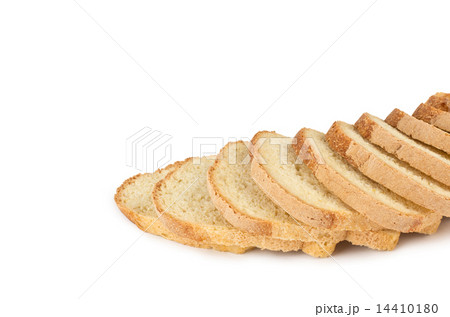 The sliced bread isolated on white background The sliced bread isolated on white background 14410180