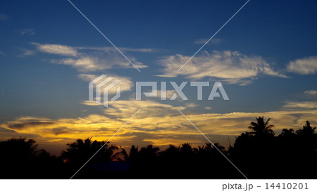 Sunset sky with cloud 14410201