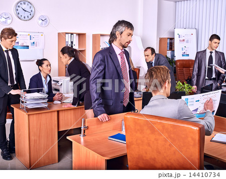 Group business people in office. Group business people in office. 14410734
