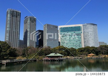 中島の御茶屋と潮入の池 14410873