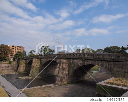 桜島噴火と高麗橋 桜島噴火と高麗橋 14412525