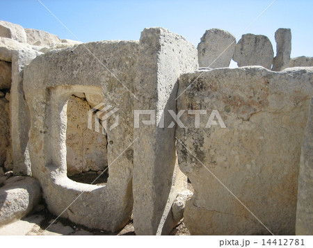 世界遺産 マルタの巨石神殿群の写真素材