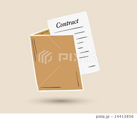 folder with contract paper folder with contract paper 14413856