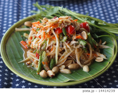 ソムタム（パパイヤサラダ）タイ料理 14414239