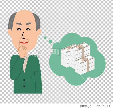 一位不停考慮金錢的老人 14415244