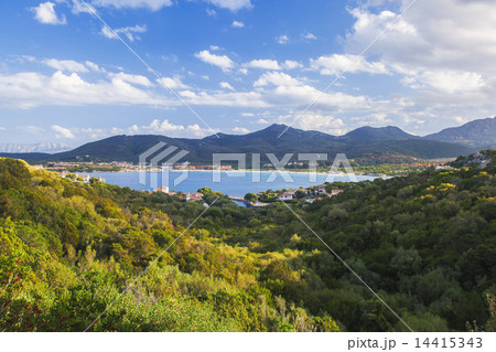 ocean coastline in Costa Smeralda, Sardinia, Italy 14415343