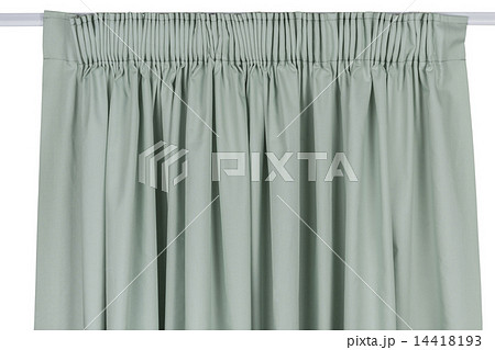 Hanging curtain isolated on white background Hanging curtain isolated on white background 14418193