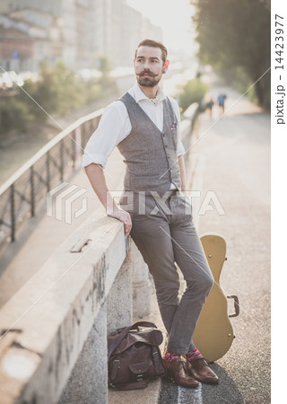 handsome big moustache hipster man handsome big moustache hipster man 14423977
