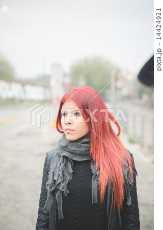 young beautiful red hair venezuelan woman lifestyle 14424921