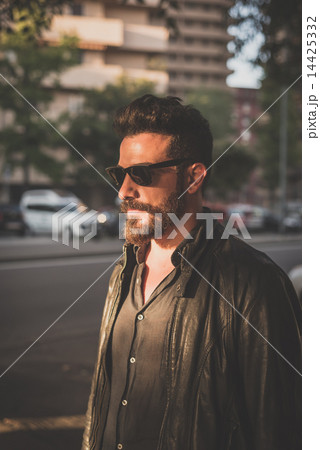 young handsome attractive bearded model man 14425332