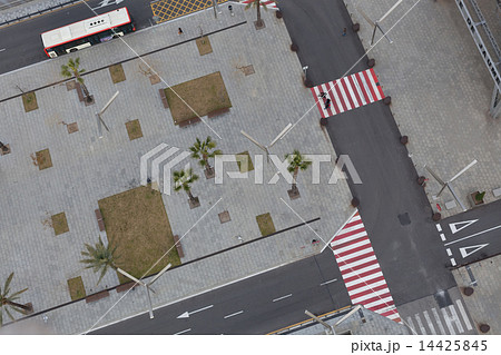High angle view of modern urban road, Barcelona, Catalonia, Spain 14425845