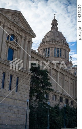 Low angle view of a museum, Palace Of Montjuic, Barcelona, Catalonia, Spain Low angle view of a museum, Palace Of Montjuic, Barcelona, Catalonia, Spain 14426130