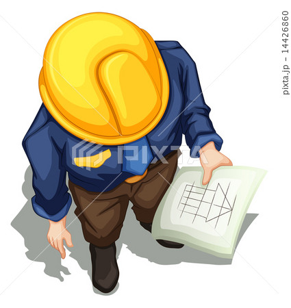 A topview of an engineer working A topview of an engineer working 14426860
