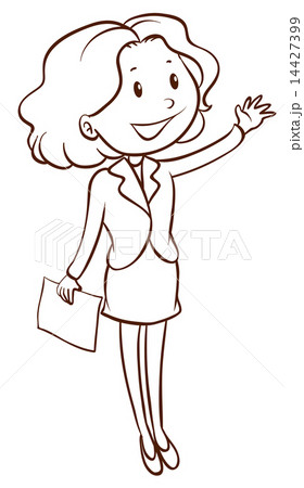 A simple sketch of an office worker A simple sketch of an office worker 14427399