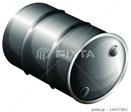 A gray oil barrel 14427461