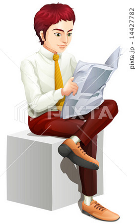 A businessman reading 14427782