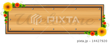 A wooden welcome signage 14427920