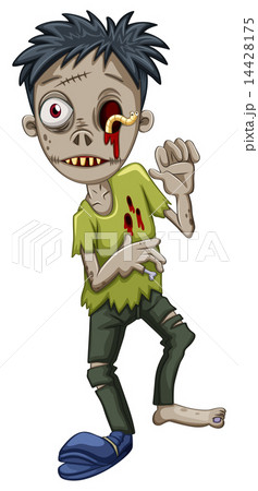 A zombie with a worm in the eye A zombie with a worm in the eye 14428175