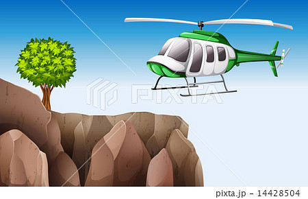 A helicopter near the cliff A helicopter near the cliff 14428504