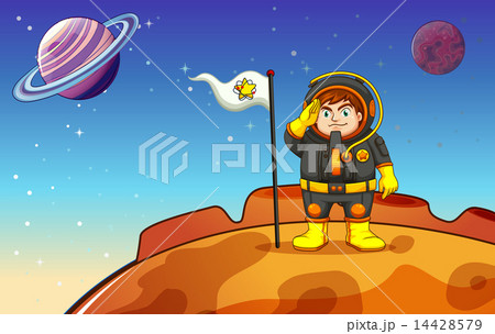 A man at the outerspace A man at the outerspace 14428579