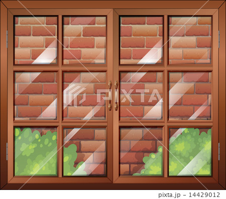 A closed window and a stonewall A closed window and a stonewall 14429012
