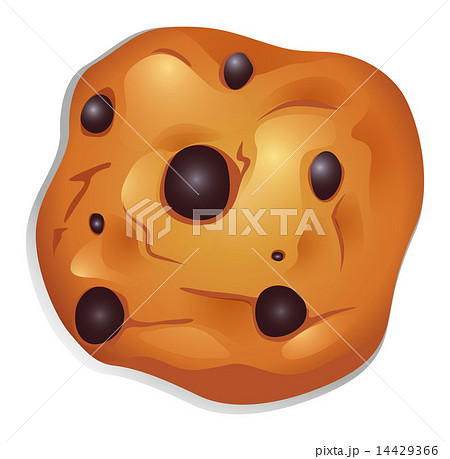 A crunchy biscuit with choco balls 14429366